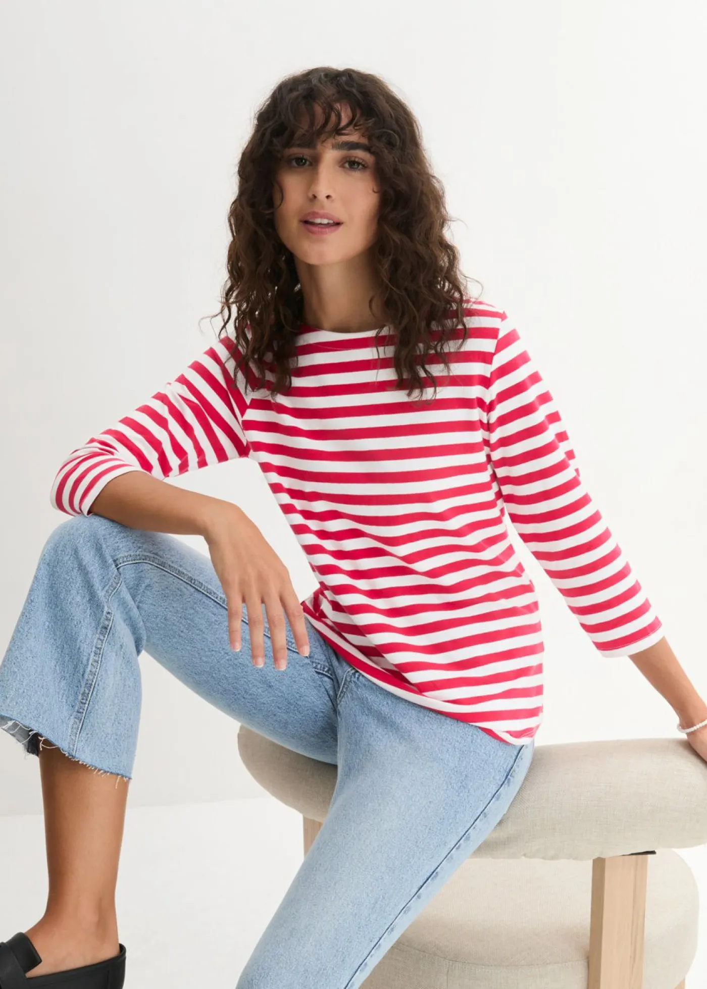 Discount Camiseta con escote barco Mujer Básicos|Camisetas