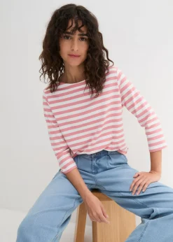 Sale Camiseta con escote barco Mujer Básicos|Camisetas
