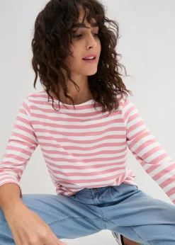 Sale Camiseta con escote barco Mujer Básicos|Camisetas