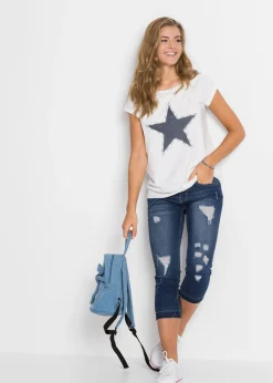 Sale Camiseta con estampado de estrellas Mujer Camisetas