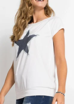Sale Camiseta con estampado de estrellas Mujer Camisetas