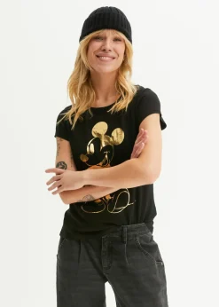 Hot Camiseta con estampado de Mickey Mouse Mujer Camisetas