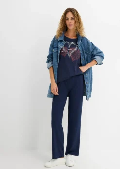 Online Camiseta con estampado de corazón de algodón orgánico Mujer Camisetas