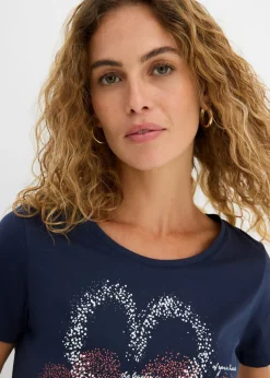 Online Camiseta con estampado de corazón de algodón orgánico Mujer Camisetas