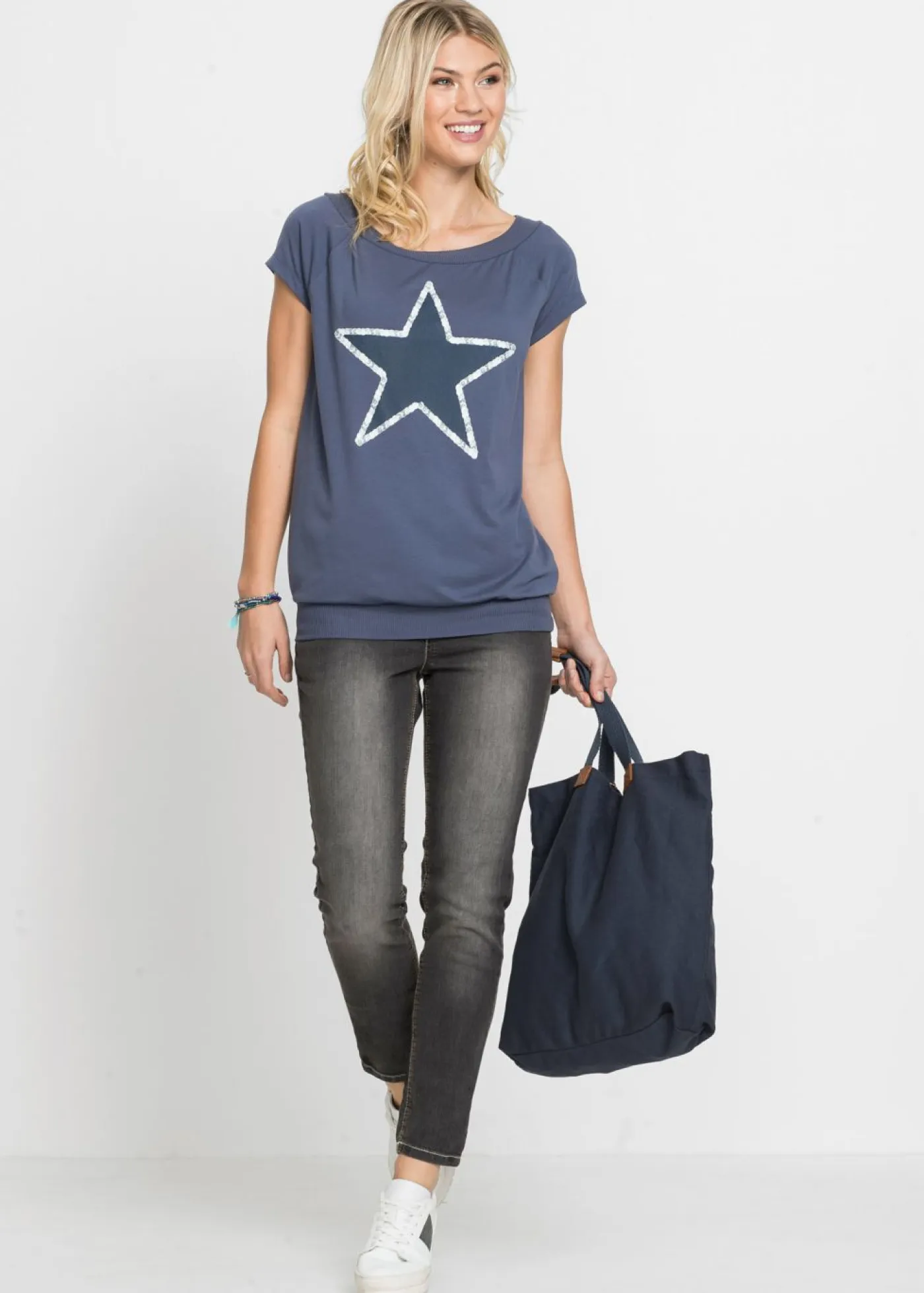 New Camiseta con estampado de estrellas Mujer Camisetas