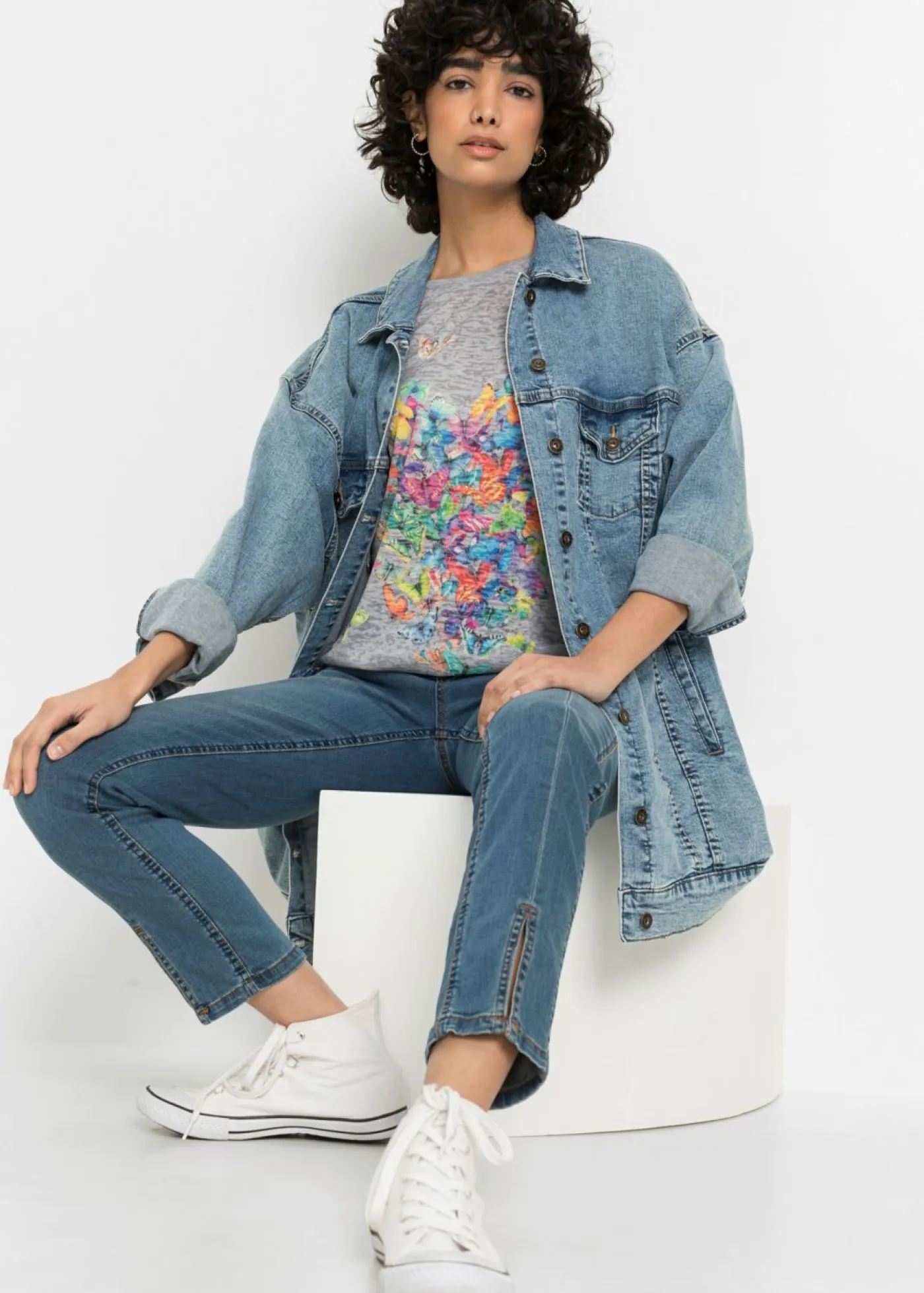 Best Camiseta con estampado de mariposa Mujer Camisetas