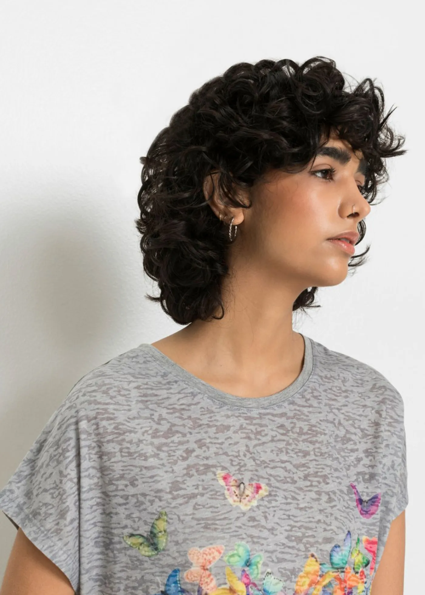 Best Camiseta con estampado de mariposa Mujer Camisetas