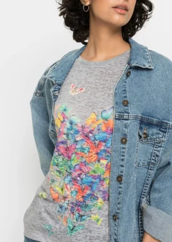 Best Camiseta con estampado de mariposa Mujer Camisetas