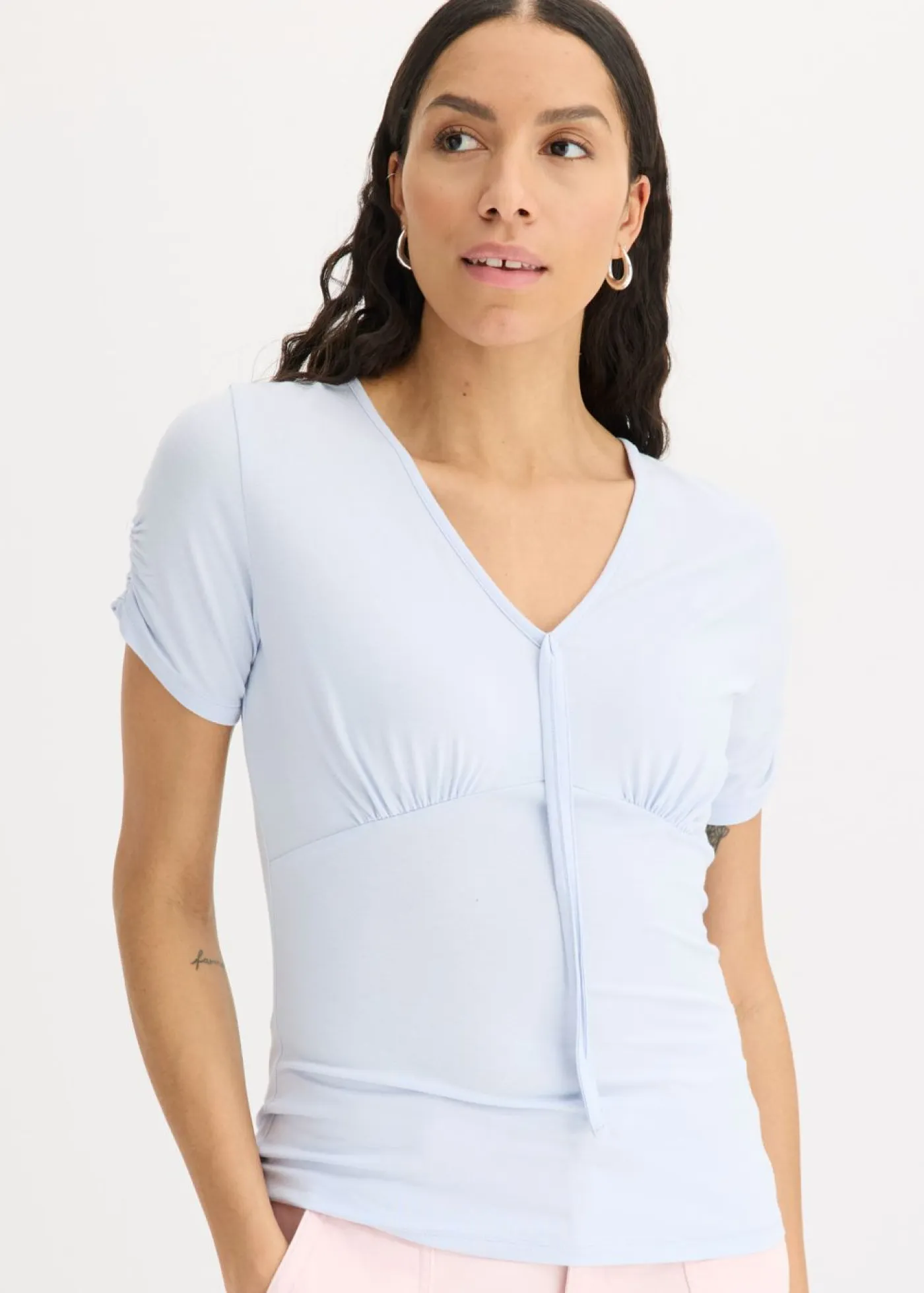 Discount Camiseta con fruncido Mujer Camisetas