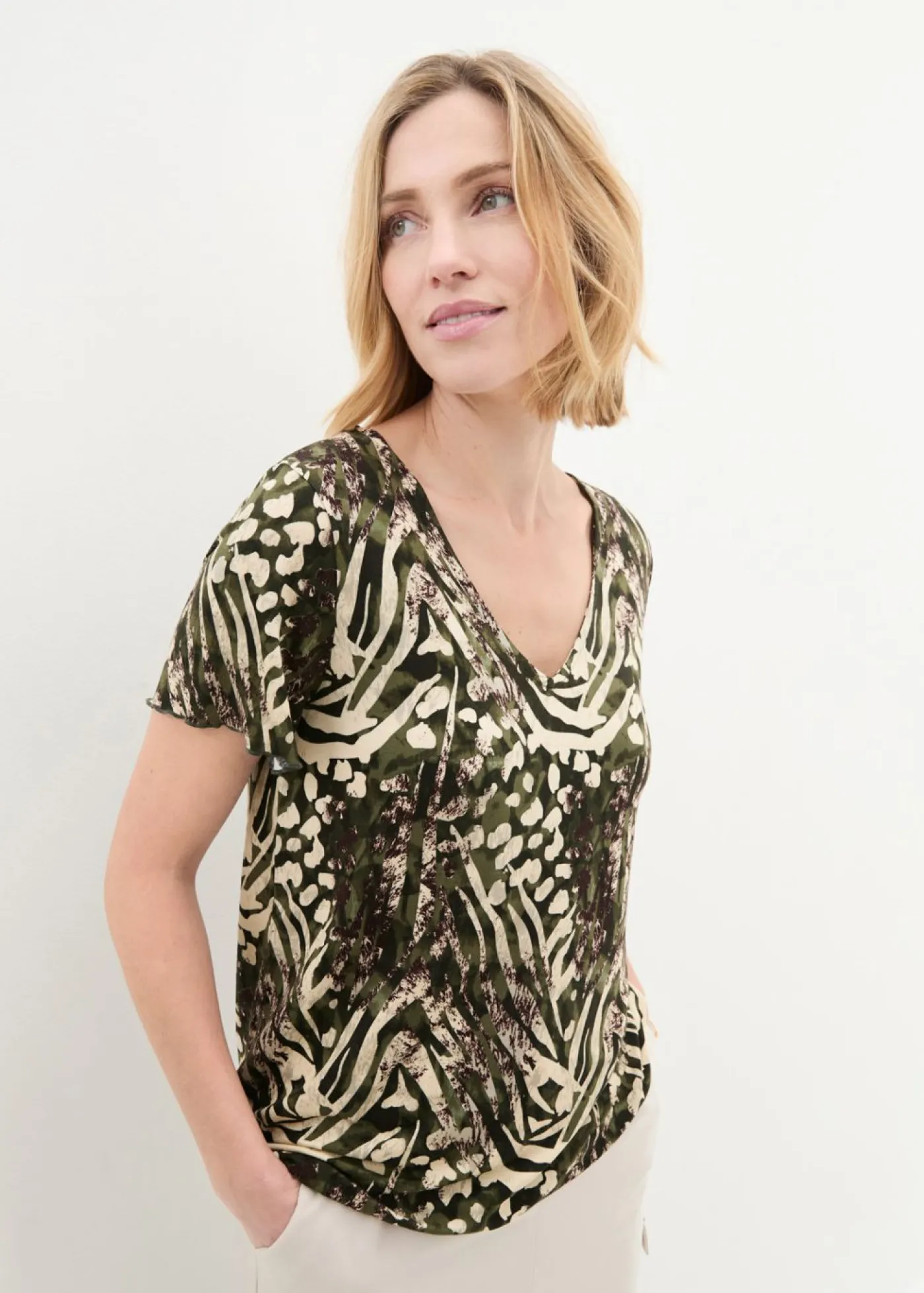 Camiseta con goma elástica Mujer Camisetas