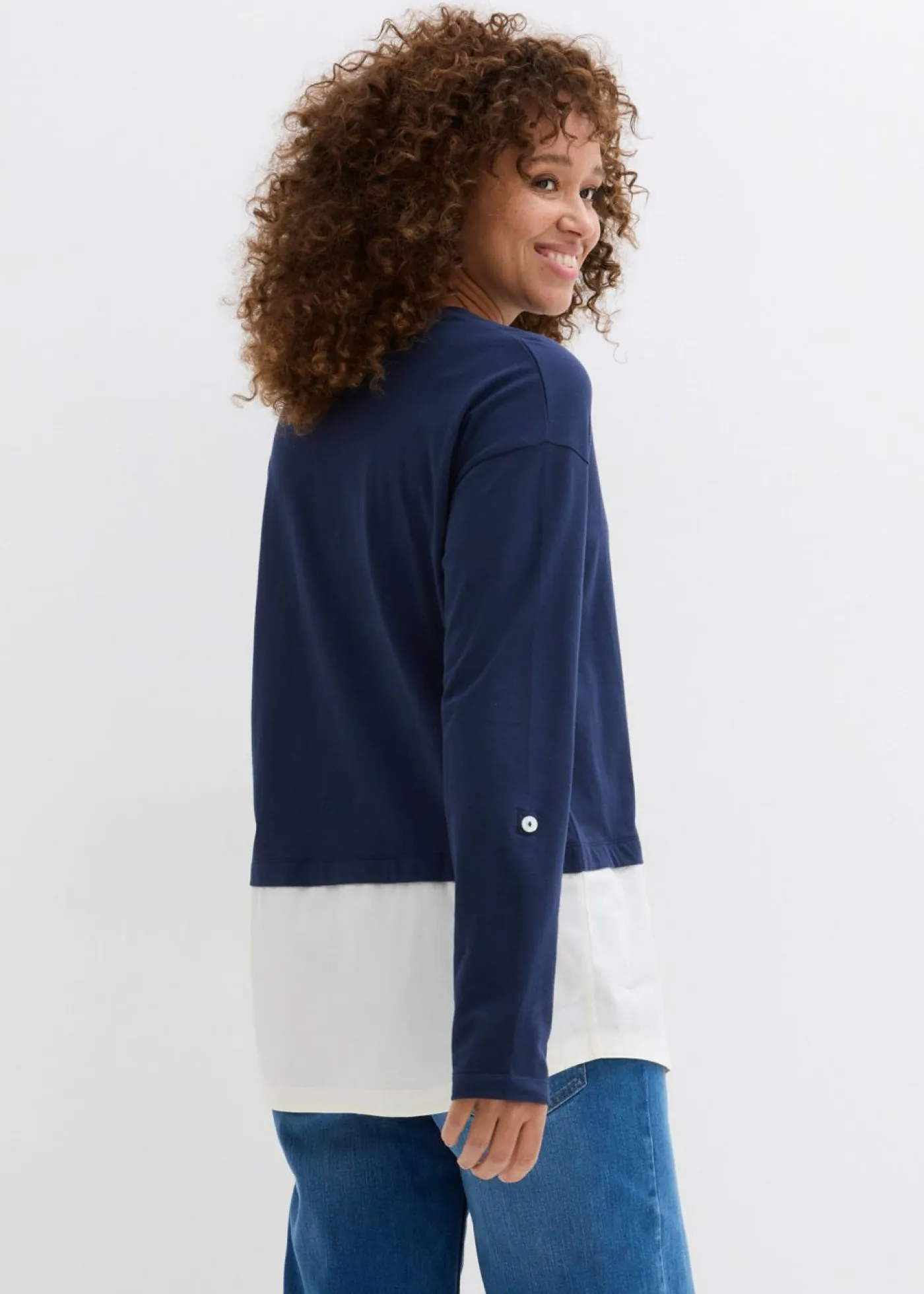 Hot Camiseta con inserto de blusa de algodón orgánico puro Mujer Camisetas