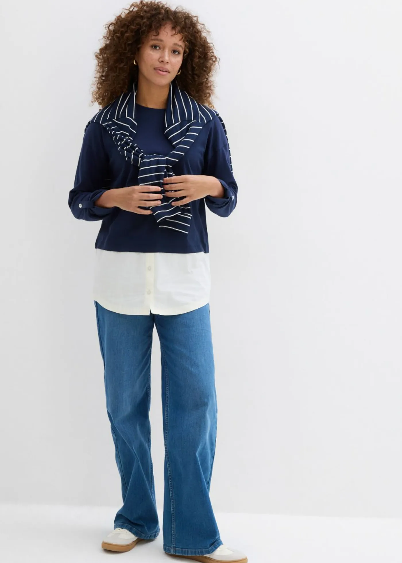 Hot Camiseta con inserto de blusa de algodón orgánico puro Mujer Camisetas