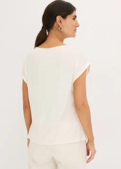 Sale Camiseta con inserto de malla Mujer Camisetas