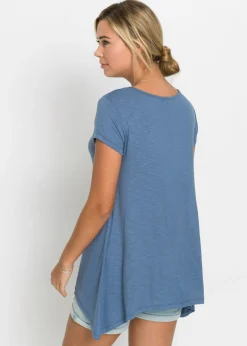 Camiseta con largo asimétrico Mujer Camisetas