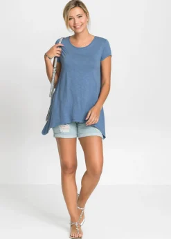 Camiseta con largo asimétrico Mujer Camisetas