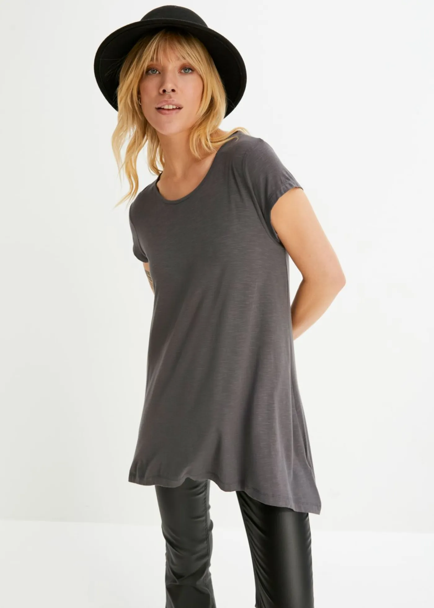Sale Camiseta con largo asimétrico Mujer Camisetas