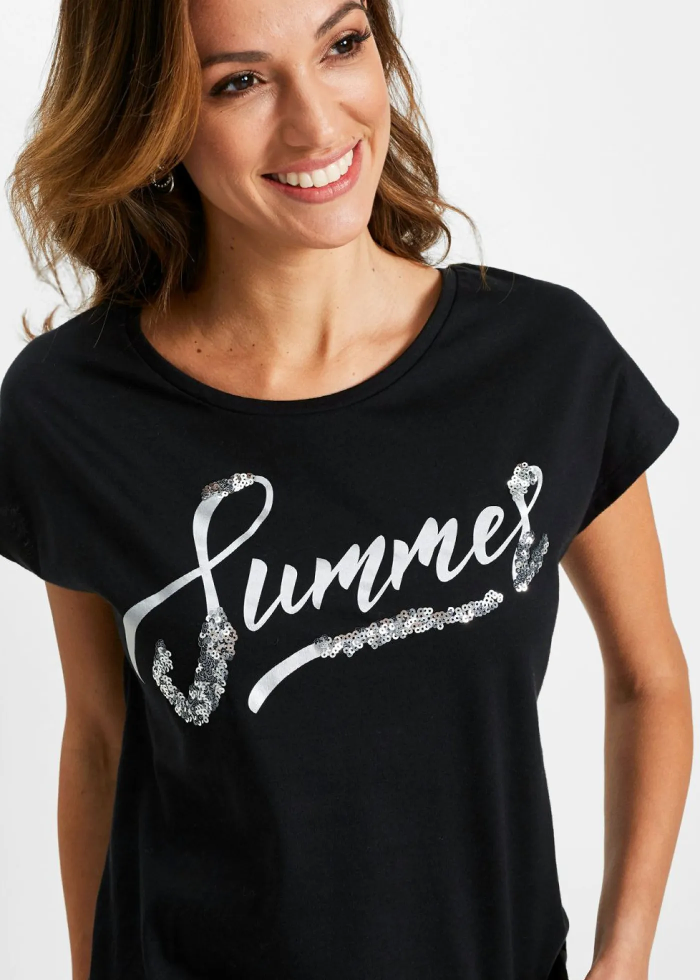 Camiseta con lentejuelas Mujer Camisetas
