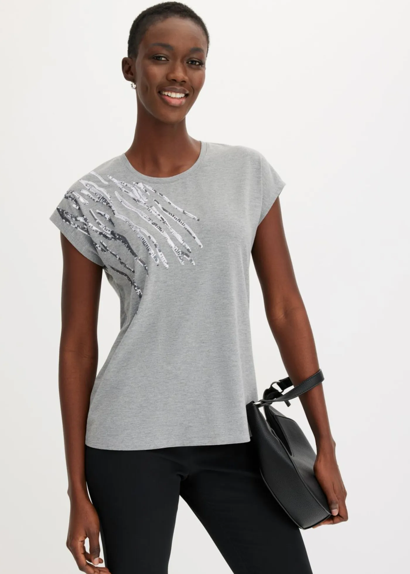 Clearance Camiseta con lentejuelas Mujer Camisetas