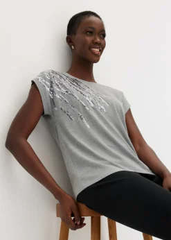 Clearance Camiseta con lentejuelas Mujer Camisetas