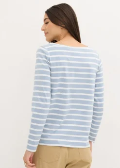 Discount Camiseta con manga larga y escote barco (2 unidades) Mujer Básicos|Camisetas