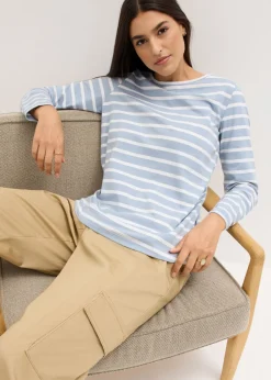 Discount Camiseta con manga larga y escote barco (2 unidades) Mujer Básicos|Camisetas