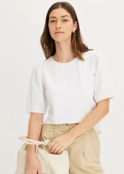 Discount Camiseta con mangas abullonadas Mujer Camisetas|Novedades