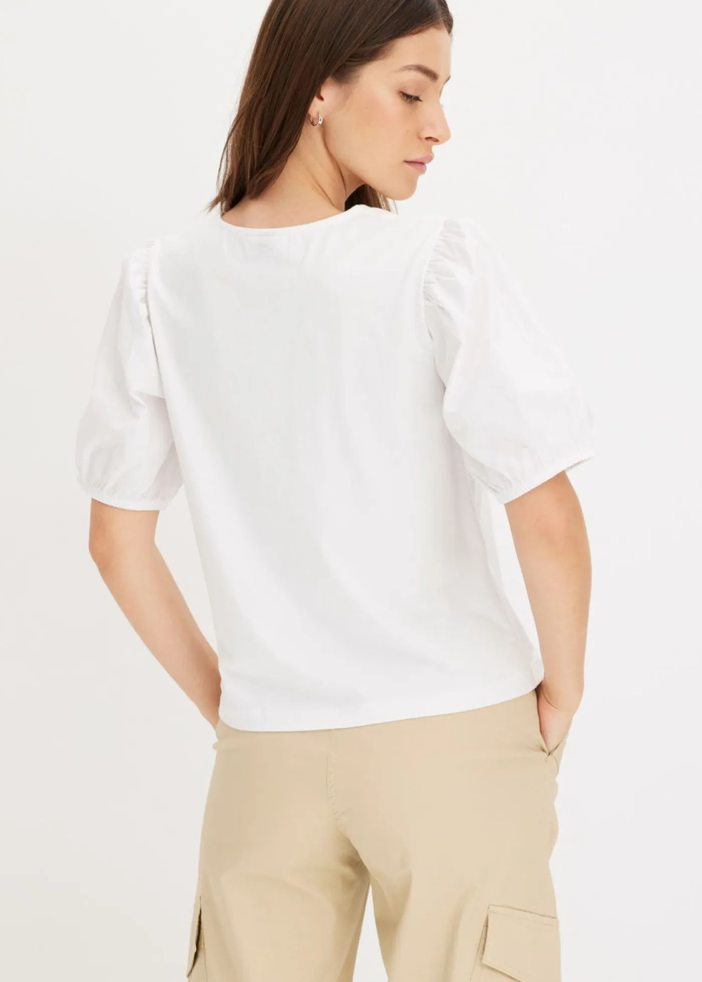 Discount Camiseta con mangas abullonadas Mujer Camisetas|Novedades