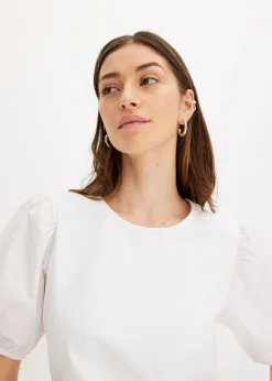 Discount Camiseta con mangas abullonadas Mujer Camisetas|Novedades
