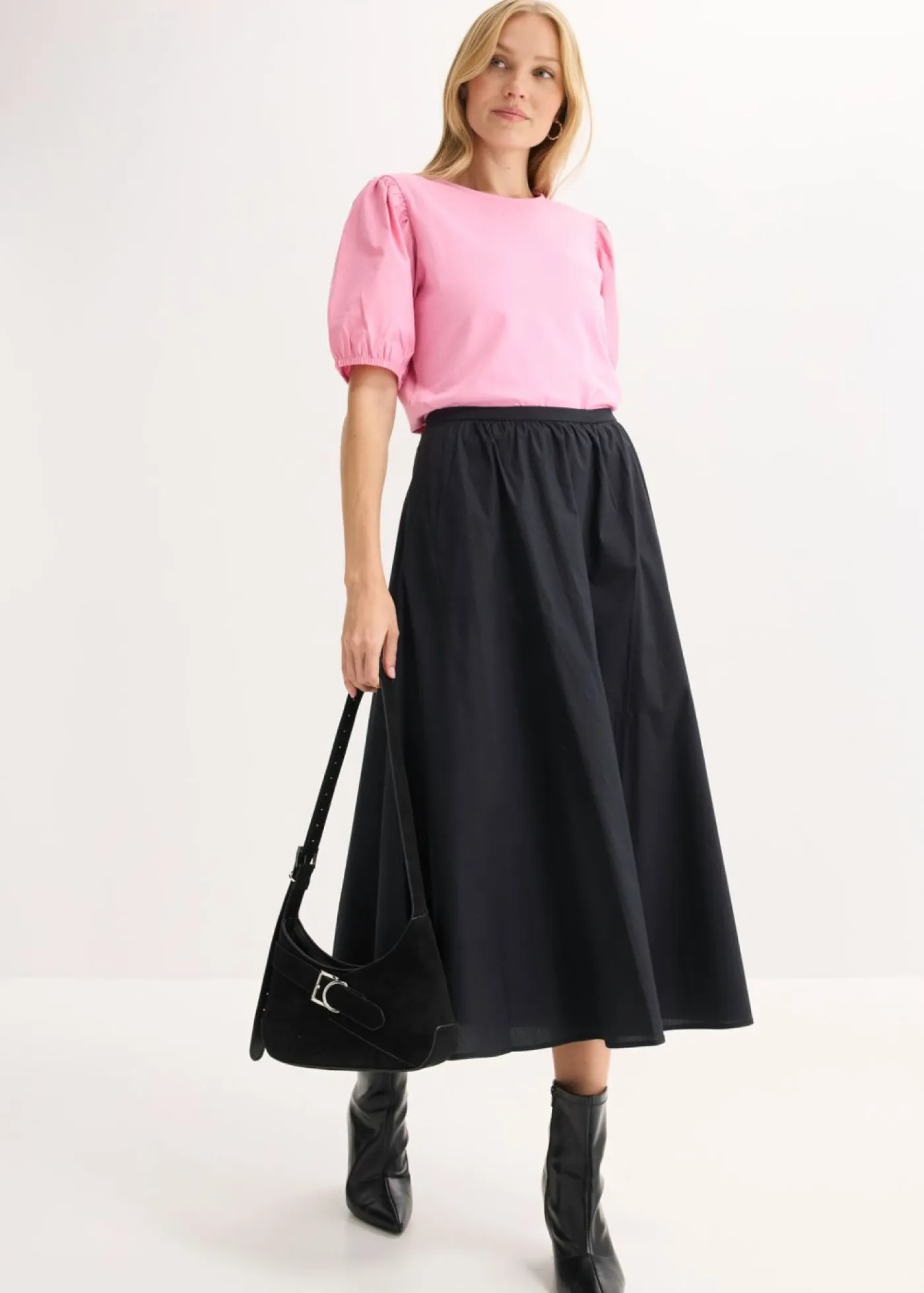 Clearance Camiseta con mangas abullonadas Mujer Camisetas|Novedades