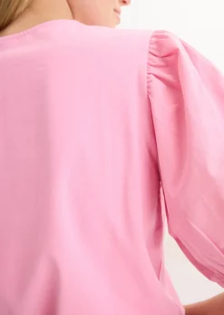 Clearance Camiseta con mangas abullonadas Mujer Camisetas|Novedades