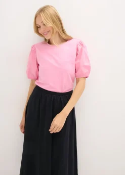 Clearance Camiseta con mangas abullonadas Mujer Camisetas|Novedades