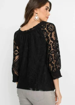 Camiseta con mangas abullonadas Mujer Camisetas