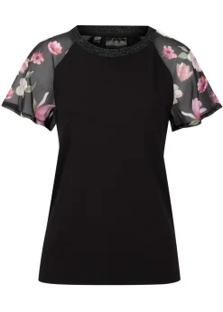 Hot Camiseta con mangas de gasa Mujer Camisetas