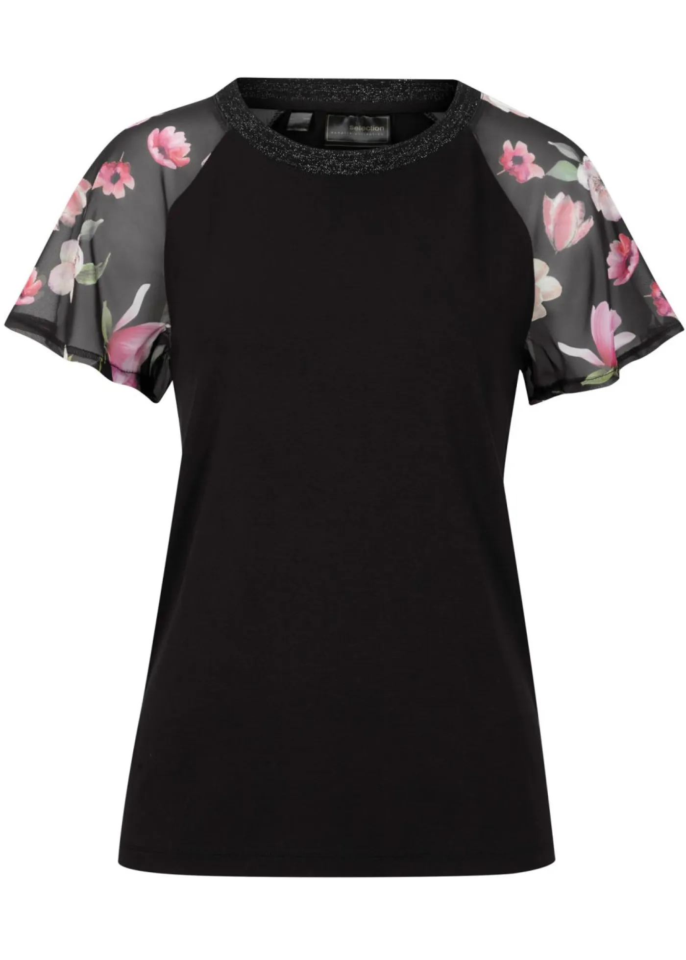 Hot Camiseta con mangas de gasa Mujer Camisetas