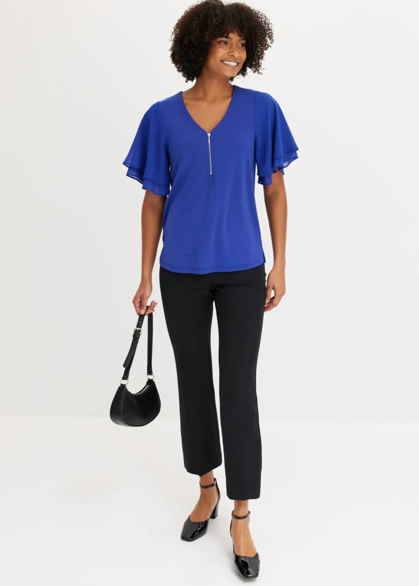 Clearance Camiseta con mangas de gasa Mujer Camisetas