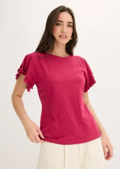 Discount Camiseta con mangas llamativas Mujer Camisetas