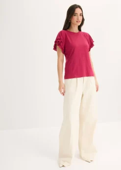 Discount Camiseta con mangas llamativas Mujer Camisetas