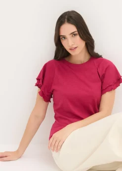 Discount Camiseta con mangas llamativas Mujer Camisetas
