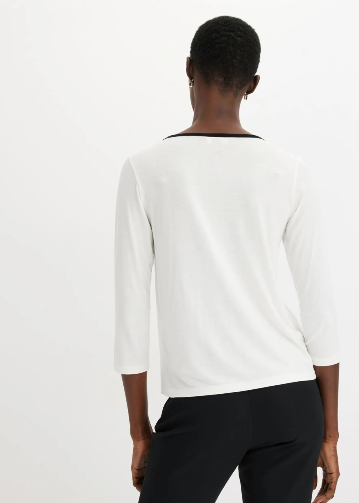 Hot Camiseta con panel en contraste Mujer Camisetas