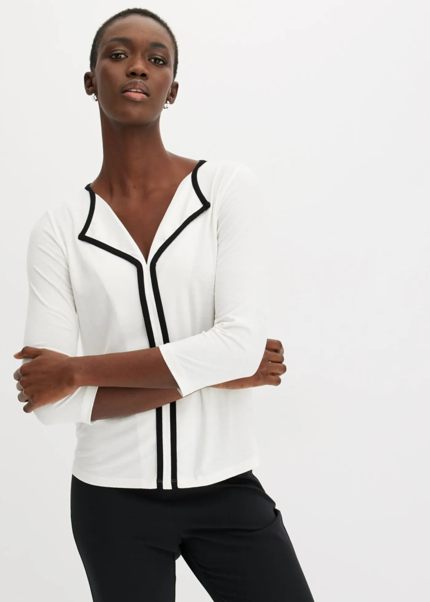 Sale Camiseta con panel en contraste Mujer Camisetas