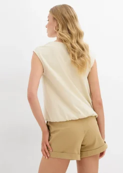 New Camiseta con puños elásticos Mujer Camisetas