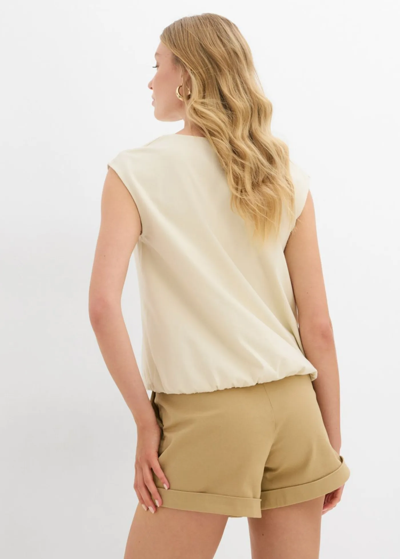 New Camiseta con puños elásticos Mujer Camisetas