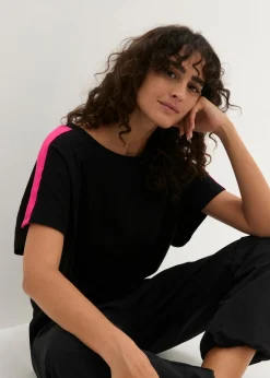 Best Camiseta con rayas de neón Mujer Camisetas