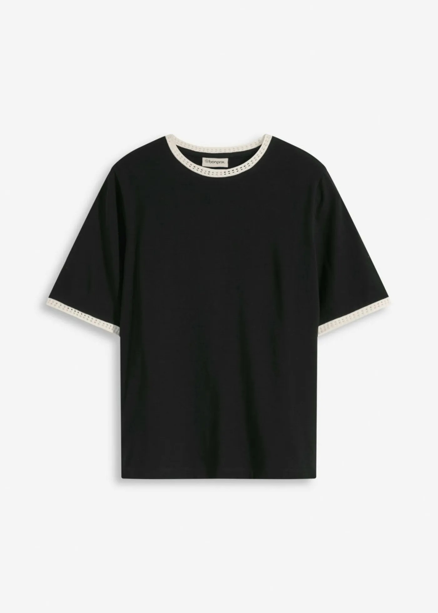 Best Camiseta con ribete de encaje Mujer Camisetas|Novedades