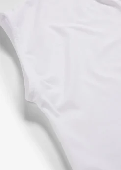 Hot Camiseta con ribete de satén Mujer Camisetas|Novedades