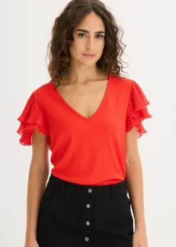 Clearance Camiseta con volantes Mujer Camisetas