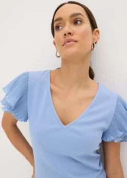 Sale Camiseta con volantes Mujer Camisetas