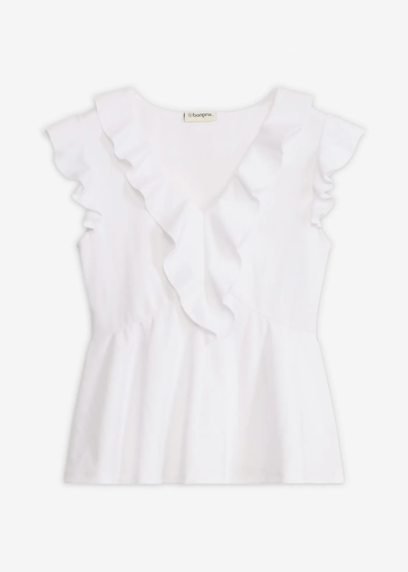 Hot Camiseta con volantes Mujer Camisetas|Novedades