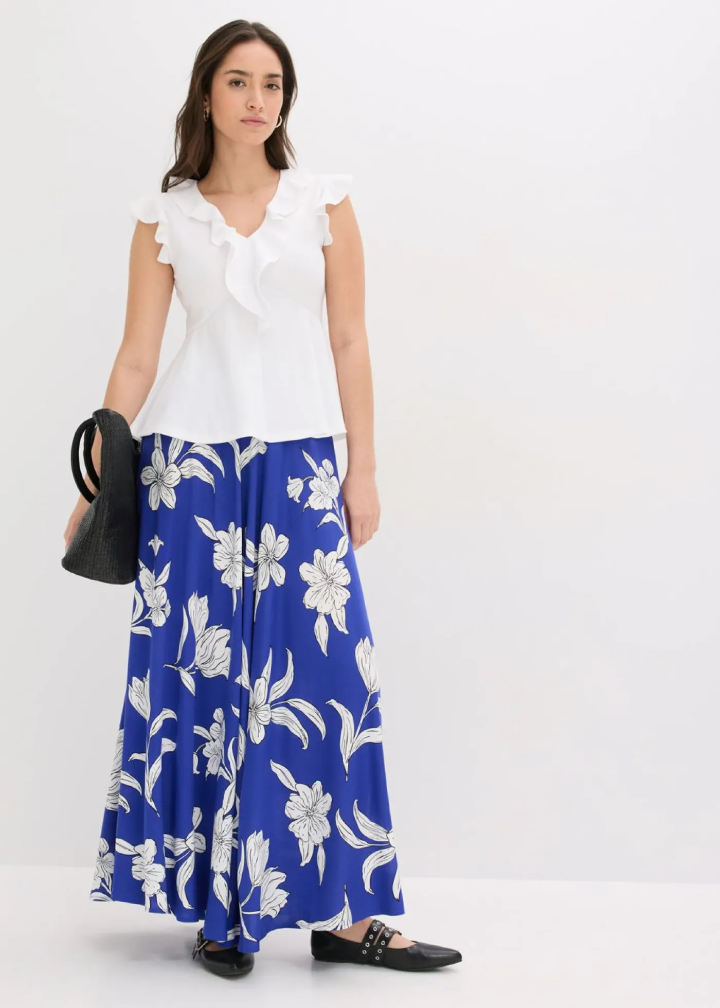 Hot Camiseta con volantes Mujer Camisetas|Novedades