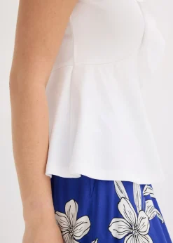 Hot Camiseta con volantes Mujer Camisetas|Novedades